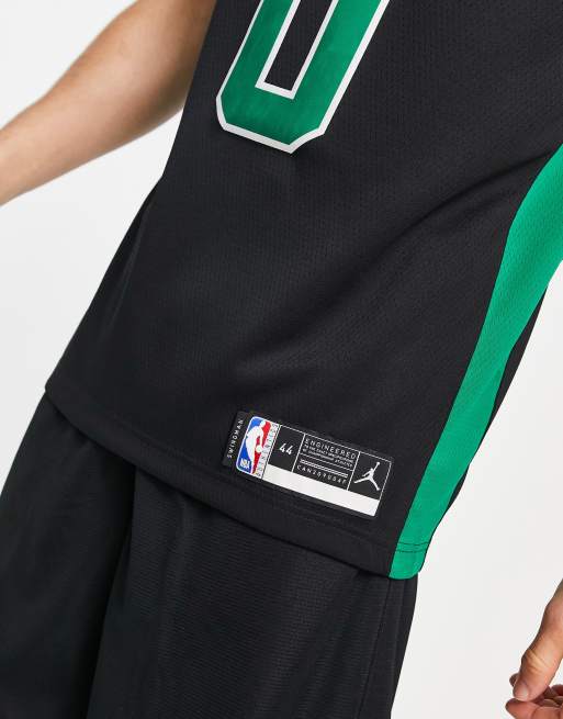 Black Jordan NBA Boston Celtics Tatum #0 Swingman Jersey