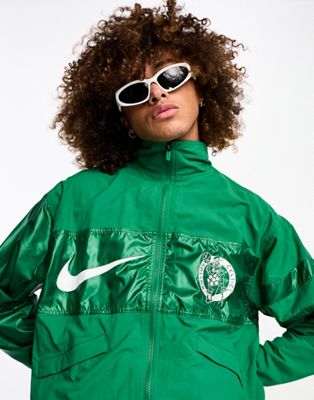 Nike Basketball NBA Unisex Boston Celtics unisex jacket in clover green - ASOS Price Checker