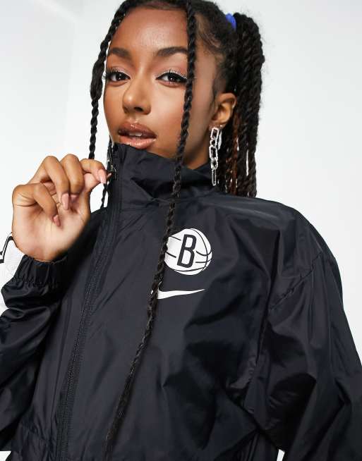 Nike Basketball - NBA Brooklyn Nets - Sort unisex-træningsjakke, 3 af 4