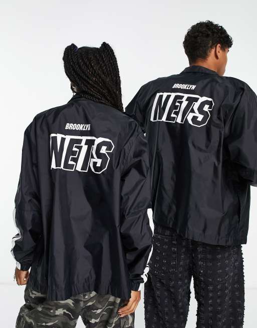 Nike Basketball – NBA Brooklyn Nets – Svart träningsjacka i unisex-modell