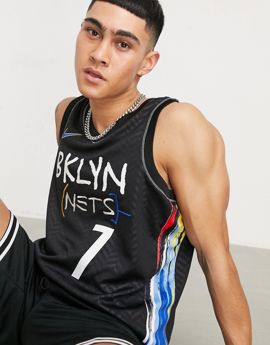 Nike Basketball - NBA Brooklyn Nets - Swingman-hemd in zwart