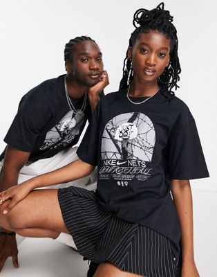 Nike Basketball NBA Brooklyn Nets unisex photo graphic t-shirt in black ...