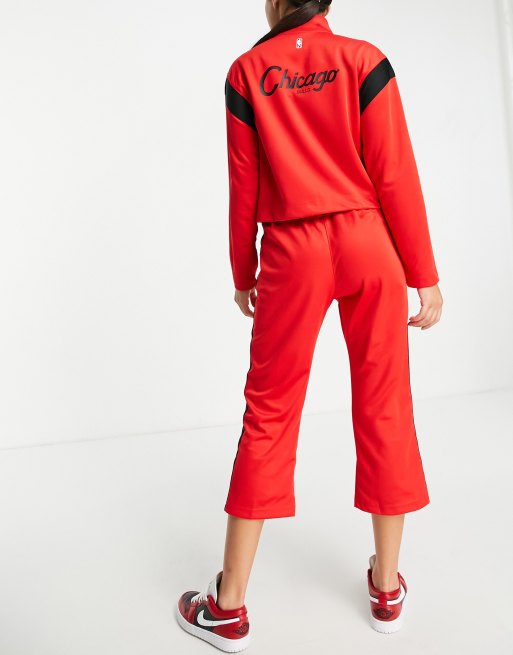 Nike Basketball NBA Chicago Bulls tracksuit joggers in red