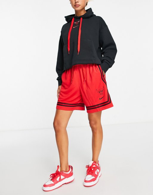 Nike Basketball NBA Chicago Bulls Dri-FIT shorts in red