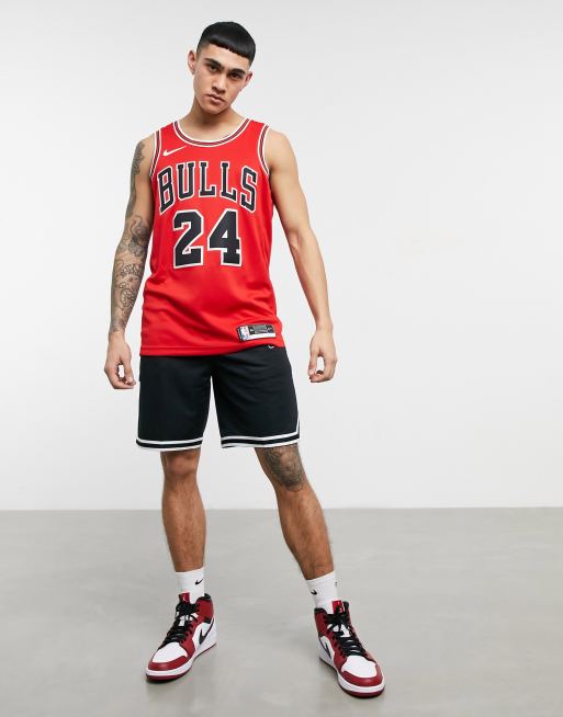 Nike Basketball Nba Chicago Bulls Lauri Markkanen Swingman Trikot In Rot Asos