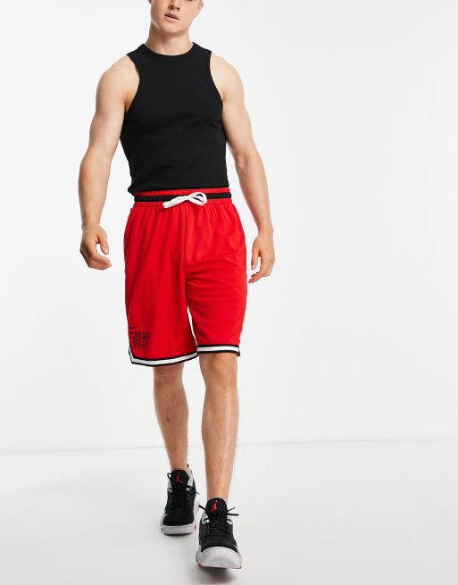 Nike Men's Chicago Bulls Red Mesh Shorts, XXL