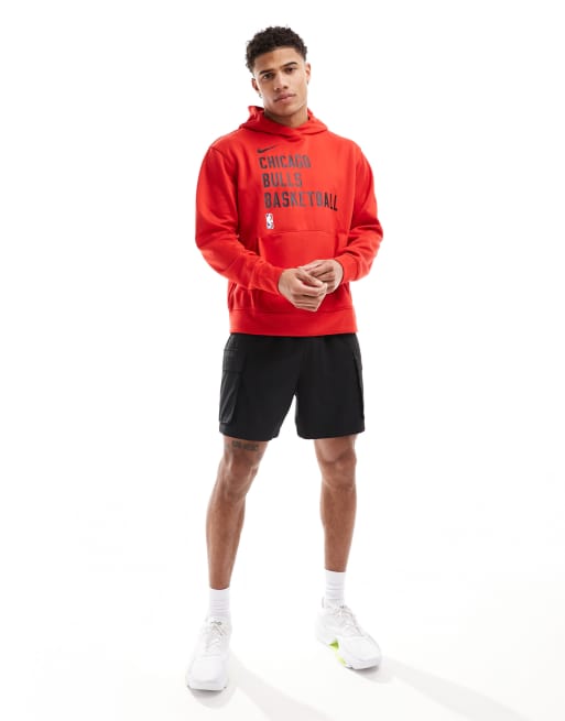 Nike Basketball NBA Chicago Bulls spotlight hoodie in red ASOS