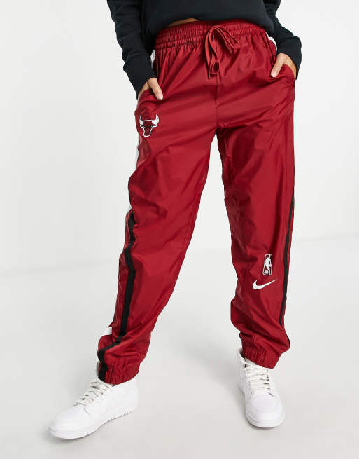 Nike Basketball NBA Chicago Bulls tracksuit joggers in red ASOS