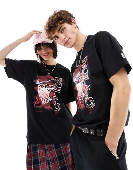 nike medium Basketball - NBA Chicago Bulls - Uniseks T-shirt met grafische print in zwart  