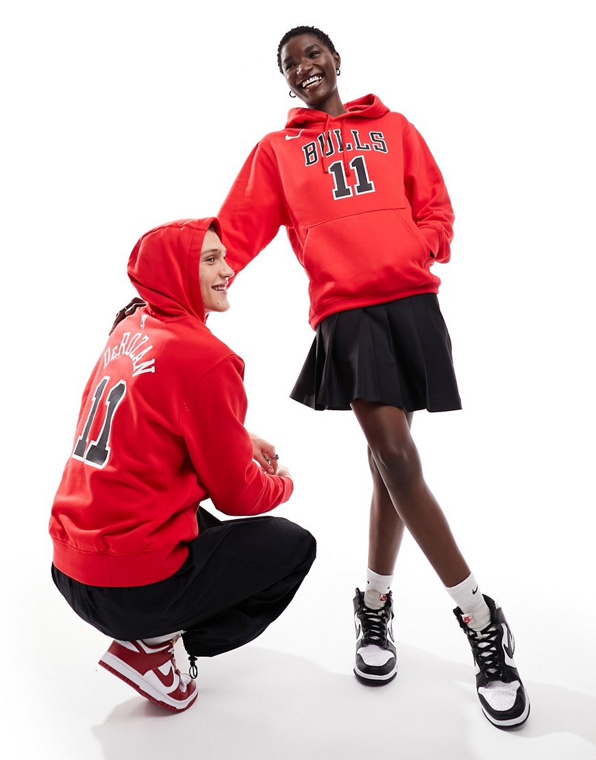 Nike Basketball NBA Chicago Bulls unisex club hoodie university red