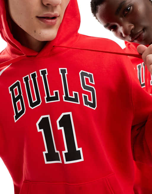 Chicago bulls red on sale hoodie