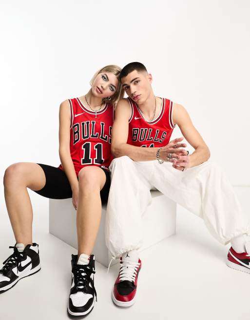 Nike Basketball - NBA Chicago Bulls - Unisex - Demar Derozan - Rød basketballtrøje med ikonlogo