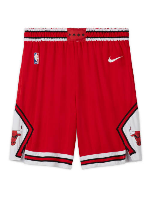 Nike Basketball – NBA Chicago Bulls – Unisex – Röd huvtröja i collegestil med logga