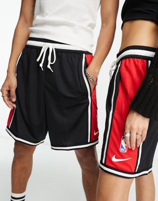 Nike Basketball NBA Chicago Bulls unisex shorts in red and black