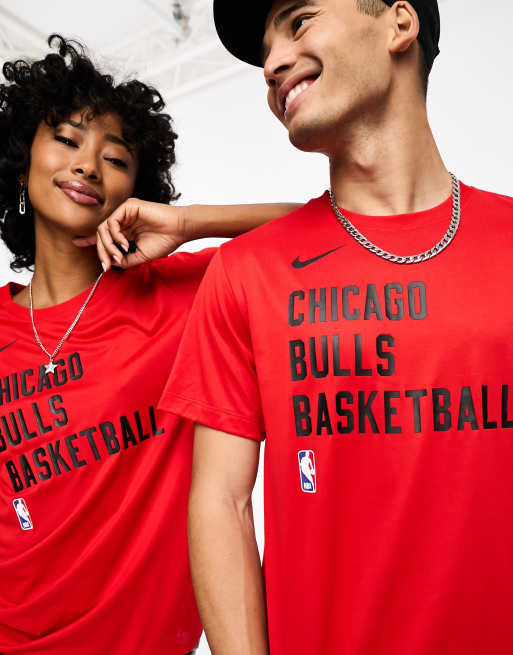 ADIDAS chicago bulls NBA basketball winter hoops game t-shirt [black]