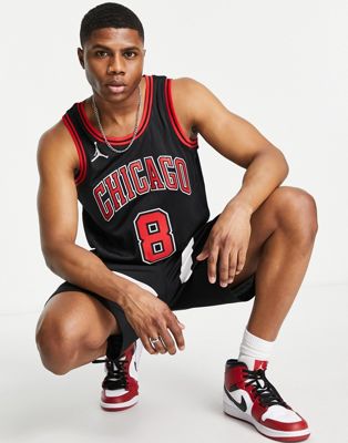 Nike Basketball NBA Chicago Bulls Zach LaVine Swingman unisex jersey in black