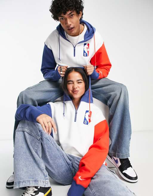 Nike Basketball - NBA Diamond Anniversary - Uniseks hoodie in vintage stijl in blauw