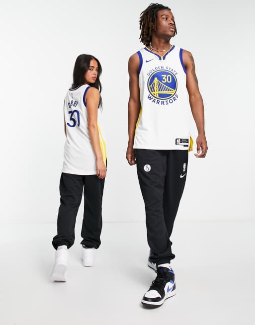 Nike Basketball NBA Golden State Warriors Stephen Curry unisex jersey vest  in white | ASOS