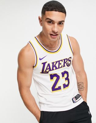 Nike Performance NBA LOS ANGELES LAKERS LEBRON JAMES - NBA jersey - white/james  lebron/white 