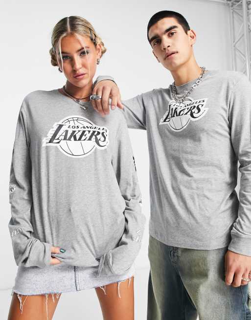 Nike Basketball NBA LA Lakers City Explorer long sleeve t-shirt in grey