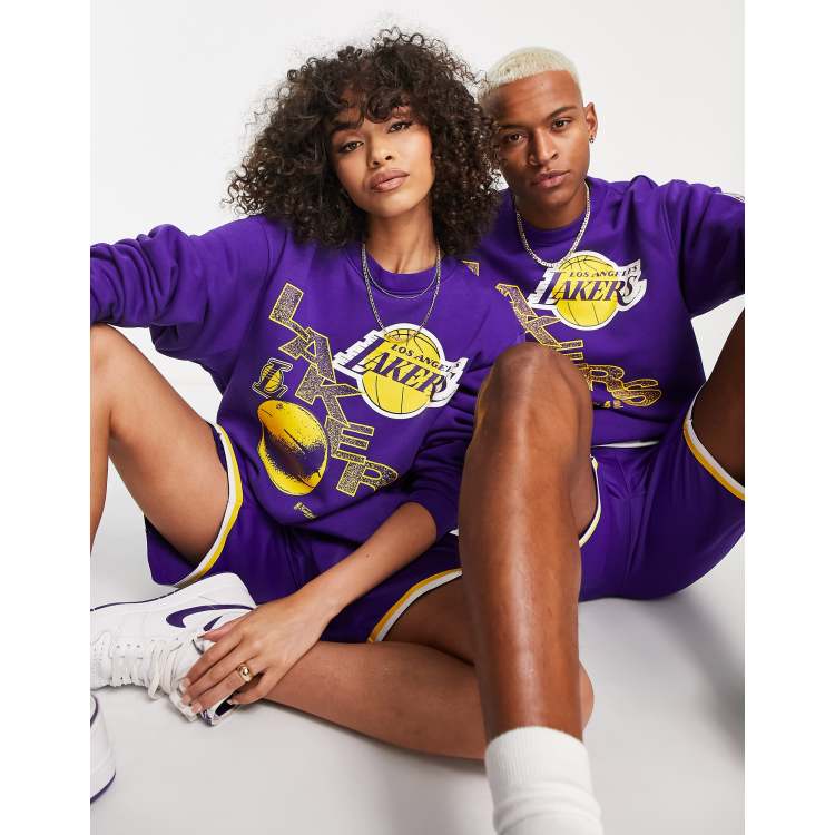 Nike LA Lakers NBA Crew Socks - purple