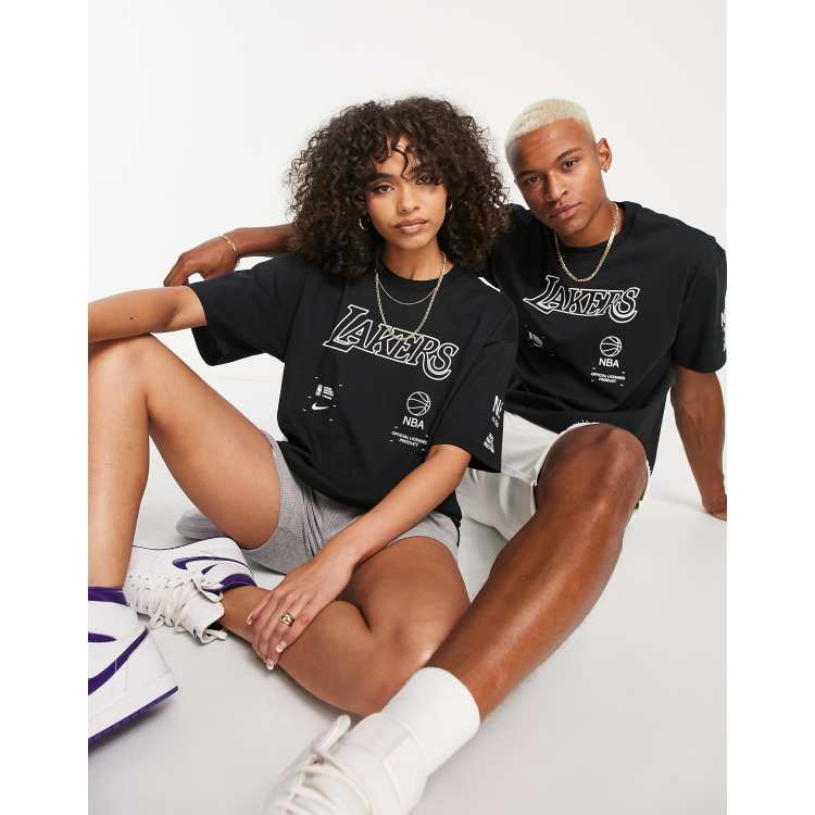 Nike Basketball NBA LA Lakers Courtside Unisex Graphic T-Shirt In