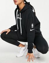 Women's Los Angeles Lakers Nike Gold Essential Pullover Cropped Hoodie