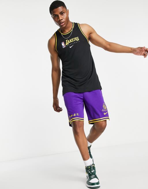 Nike Basketball NBA LA Lakers DNA unisex shorts in purple