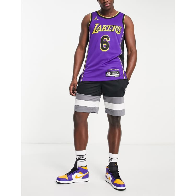 Nike Basketball NBA LA Lakers Lebron James Swingman unisex jersey in purple