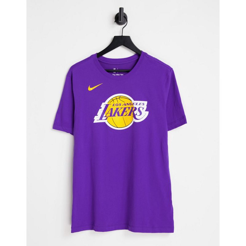 Uomo vD1kd Nike - Basketball NBA LA Lakers Dri-Fit - T-shirt viola