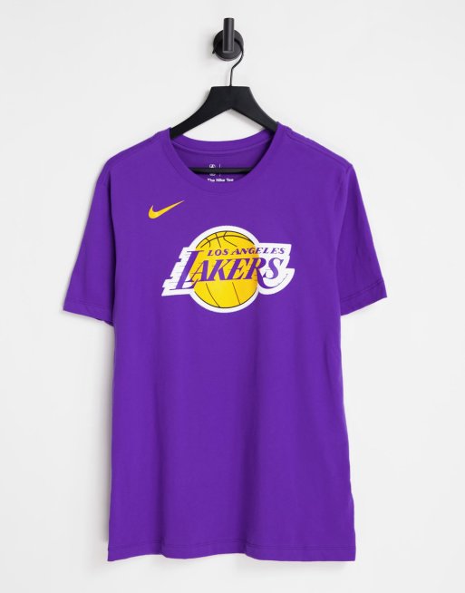 Nike Basketball NBA LA Lakers Dri-Fit unisex t-shirt in purple