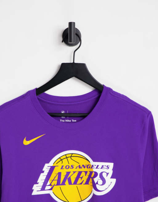 Adidas NBA Basketball Men's Los Angeles Lakers Gametime Shirt - Purple