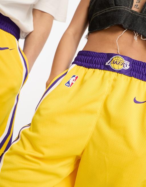 Nike Basketball - NBA LA Lakers Icon - Pantaloncini unisex giallo amarillo