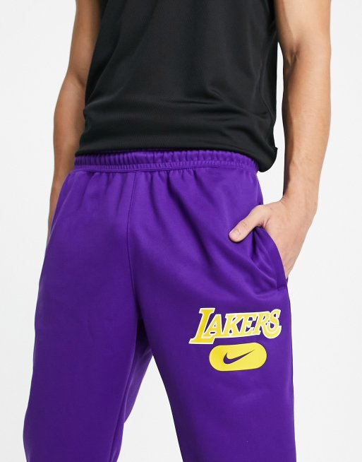 Nike Basketball NBA LA Lakers joggers in purple