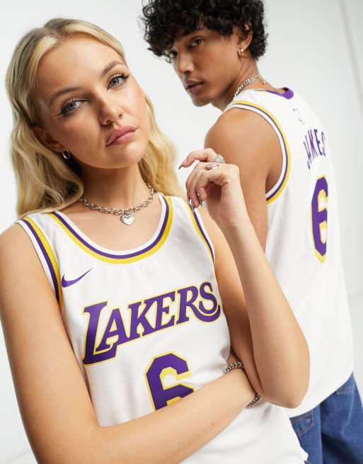 Nike Basketball NBA LA Lakers Lebron James jersey unisex vest in