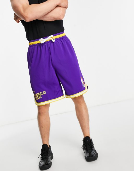 Nike Basketball NBA LA Lakers Practice shorts in purple