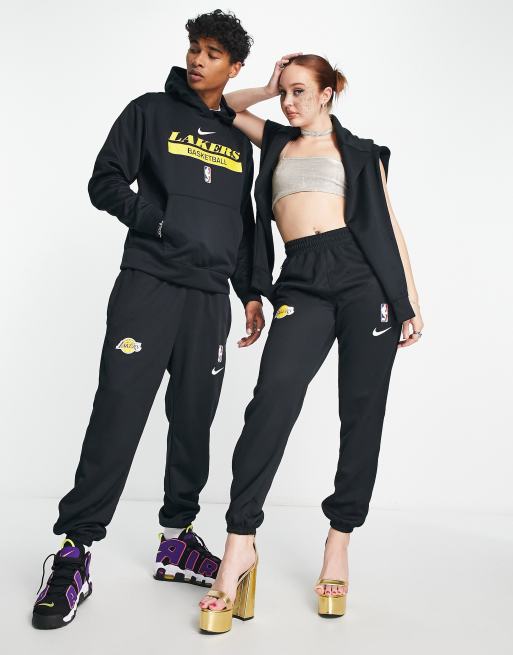 Nike Basketball NBA LA Lakers Spotlight joggers in black ASOS