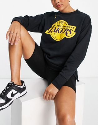 Nike Basketball NBA LA Lakers Statement sweatshirt in black - ASOS Price Checker