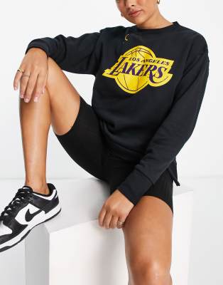 Nike Basketball NBA LA Lakers Statement sweatshirt in black