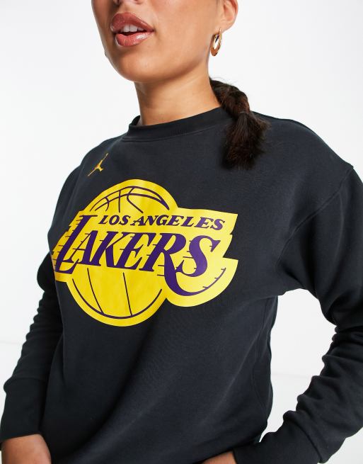 Nike Basketball NBA LA Lakers Statement Sweatshirt in Schwarz