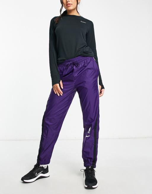 Purple silk hot sale joggers