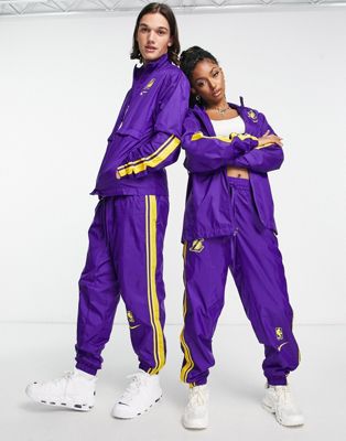 Nike Basketball NBA LA Lakers unisex full tracksuit in purple - ASOS Price Checker