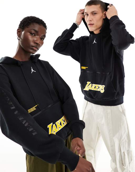 Black and on sale yellow hoodie nike