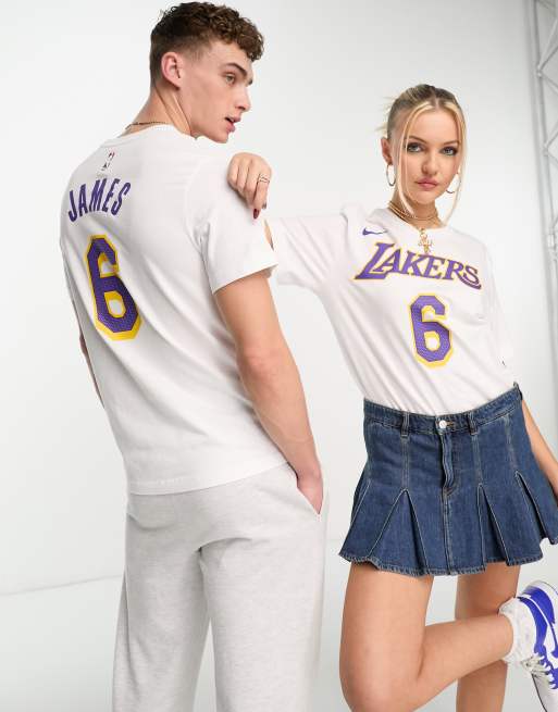 LA Lakers NBA Team Colour Purple T-Shirt