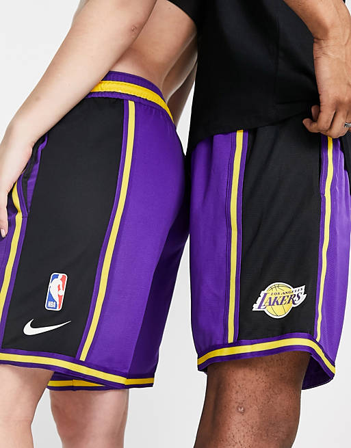 nike lakers shorts purple