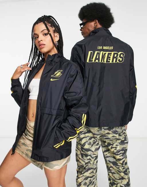 Nike Basketball NBA LA Lakers unisex tracksuit jacket in black