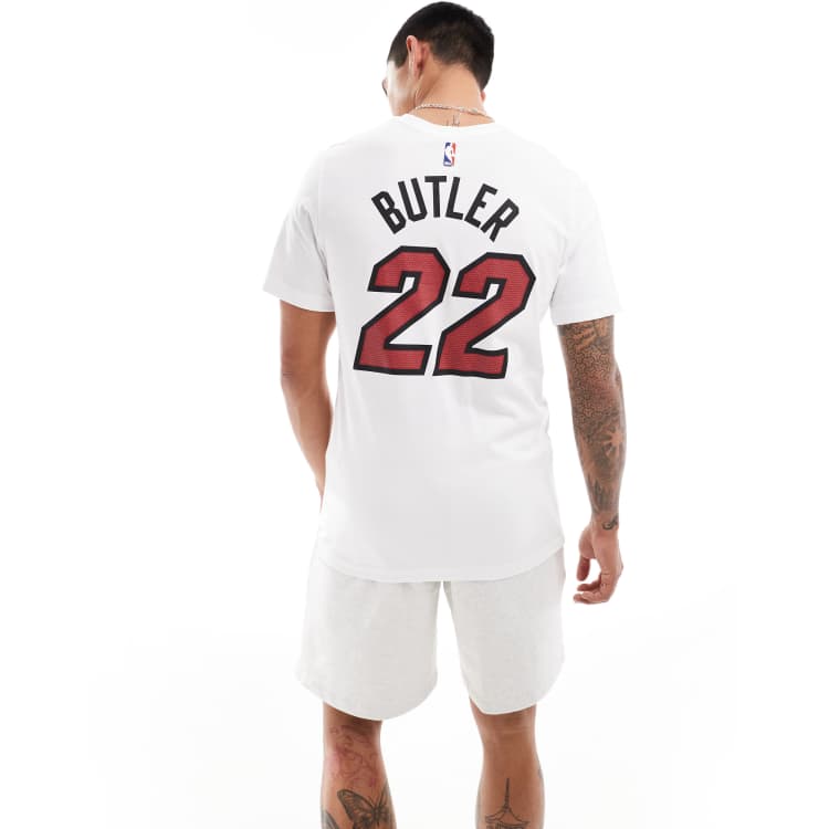 Nike Basketball NBA Miami Heat Jimmy Butler essential graphic t shirt in white ASOS