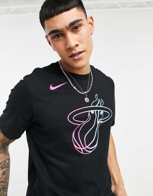 Nike Basketball NBA Miami Heat logo t-shirt in black