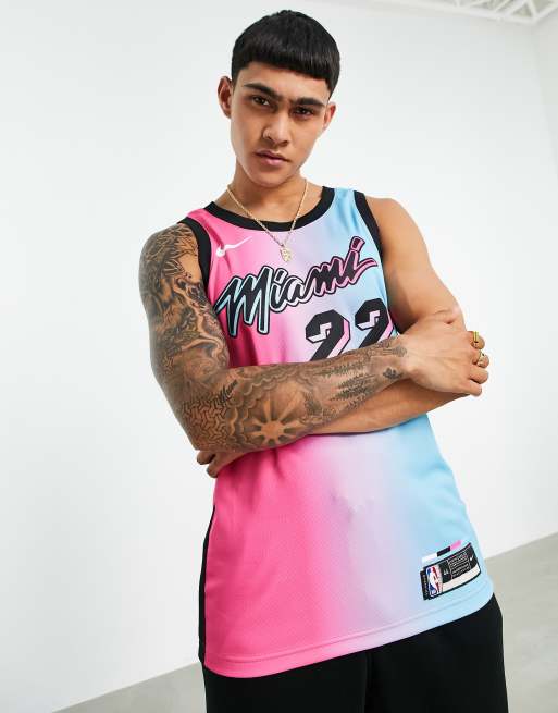 Pink blue best sale miami heat jersey