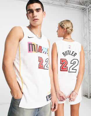 Nike Basketball NBA Chicago Bulls Dri-FIT City Edition jersey vest in white